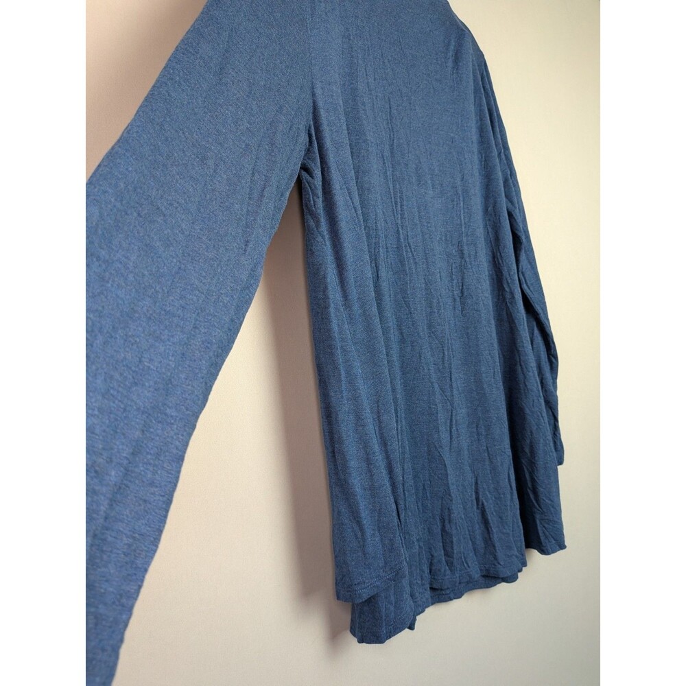 Soft Surroundings Shirt Womens L Wrap Around Asymmetrical Cut Cowl Neck Tunic - Picture 9 of 12